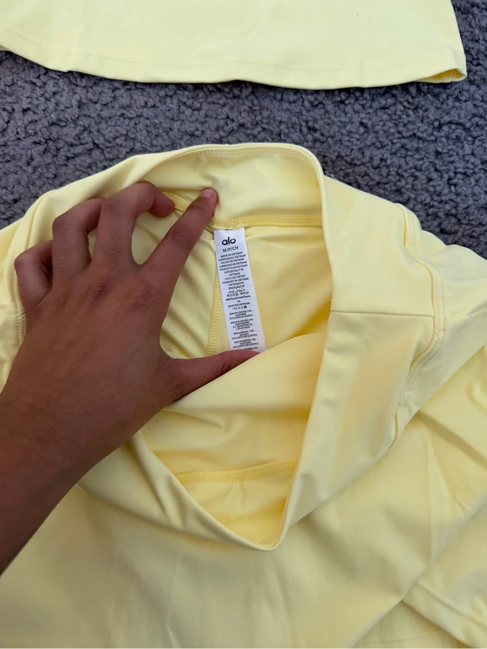 ALO Yoga Women's Yellow pastel Tennis Set